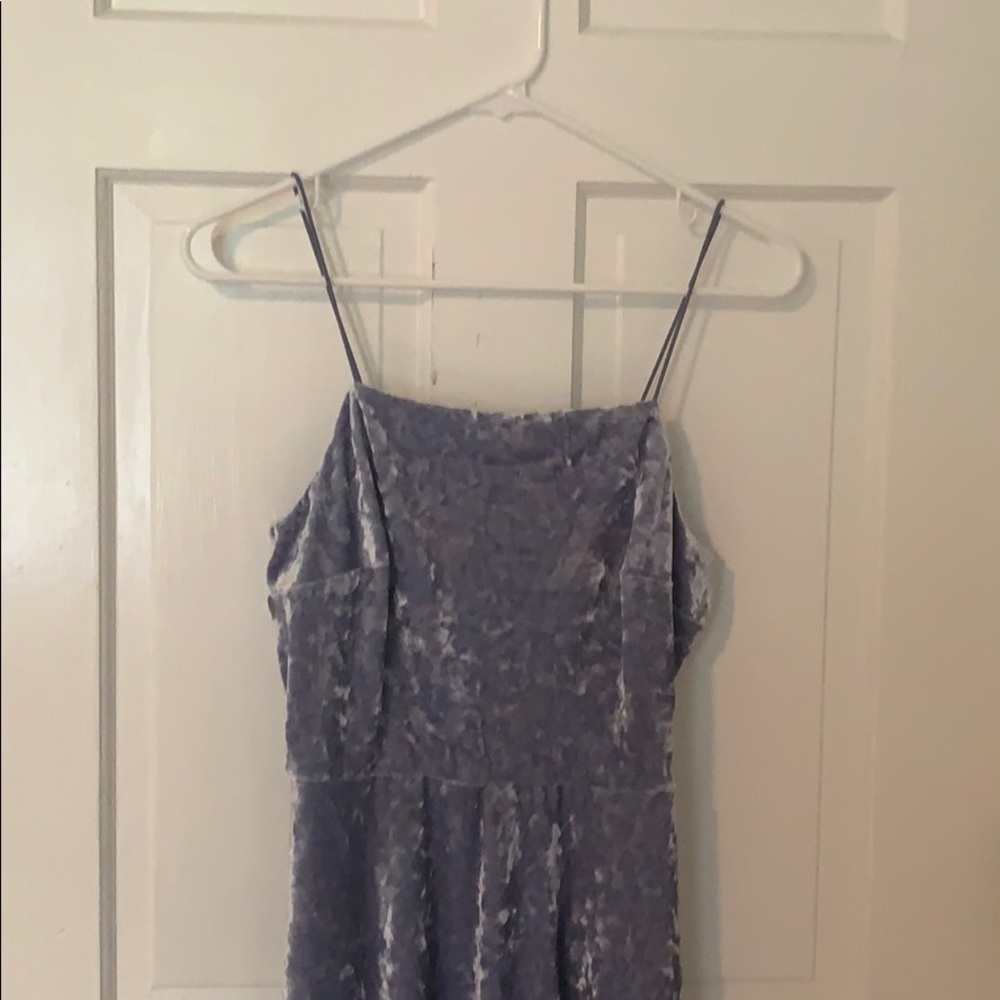 Velvet blue dress